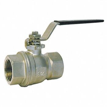 GRAINGER APPROVED SS Ball Valve FNPT Inline 2 in, 20XL98