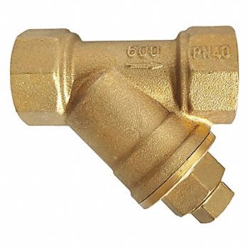 GRAINGER APPROVED Y Strainer 2 3/4 H 20 mesh Brass, 20XM11