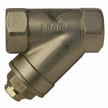 GRAINGER APPROVED Y Strainer 3 1/4 H 7 mesh SS, 20XM20