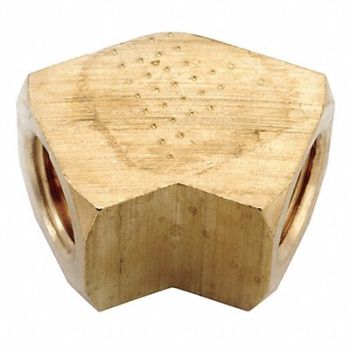 GRAINGER APPROVED 45 Extruded Elbow Brass 1/4 in NPT, 20XN51