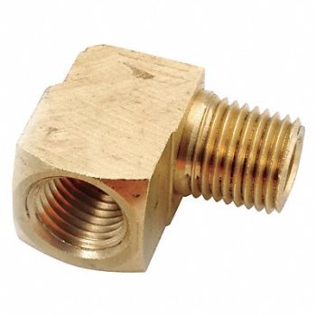 GRAINGER APPROVED 90 Extruded Street Elbow Brass 3/8 in, 20XN75