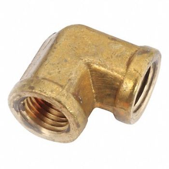 GRAINGER APPROVED 90 Elbow Brass 3/4 in Pipe Size FNPT, 20XN90