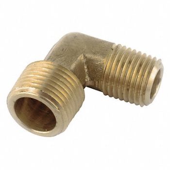 GRAINGER APPROVED 90 Reducing Elbow Brass 1/2 x 3/8 in, 20XP18