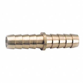 GRAINGER APPROVED Barbed Hose Mender Brass 5/8 ID Male, 20XP68