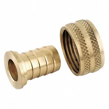 GRAINGER APPROVED Barbed Hose Fitting Hose ID 3/4 GHT, 20XP84