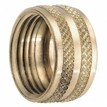 GRAINGER APPROVED Garden Hose Repair Fitting Brass 3/4 GHT, 20XP95