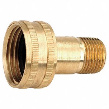 GRAINGER APPROVED Garden Hose Adapter 3/4 x1/4 GHTxNPT, 20XP97