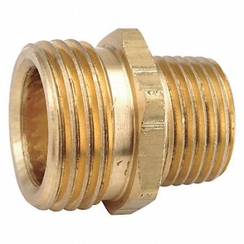 GRAINGER APPROVED Garden Hose Adapter 3/4 x3/4 GHTxNPT, 20XR06