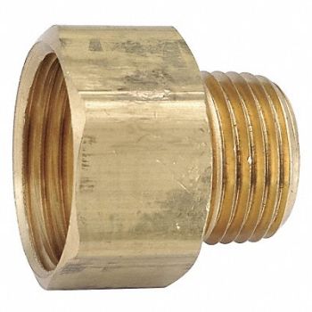 GRAINGER APPROVED Garden Hose Adapter 3/4 x3/4 GHTxNPT, 20XR14