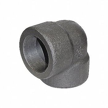 GRAINGER APPROVED 90 Elbow Low Temp Steel 1 1/2 in, 20XY20