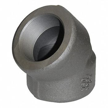 GRAINGER APPROVED 45 Elbow Low Temp Steel 1/2 in NPT, 20XY37