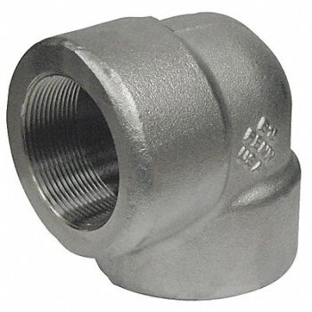 GRAINGER APPROVED 90 Elbow 316/316L SS 1 1/2 in FNPT, 20XZ29