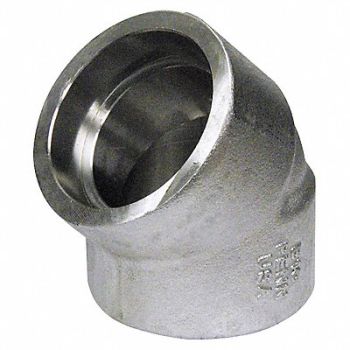 GRAINGER APPROVED 45 Elbow 316/316L SS 2 in Class 3000, 20XZ40