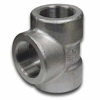 GRAINGER APPROVED Tee 316/316L SS 2 in Pipe Size FNPT, 20YC10