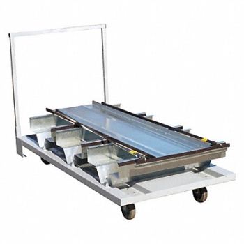 VISIONTRON Storage Cart 18 Posts Gray, 20YT86