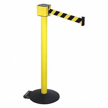 RETRACTA-BELT Barrier Post with Belt 40 in H 30 ft L, 20YT95