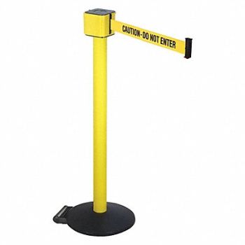 RETRACTA-BELT Barrier Post with Belt 40 in H 30 ft L, 20YT96
