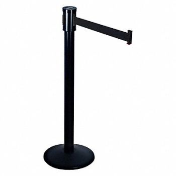 RETRACTA-BELT Barrier Post with Belt 40 in H Sloped, 20YU10