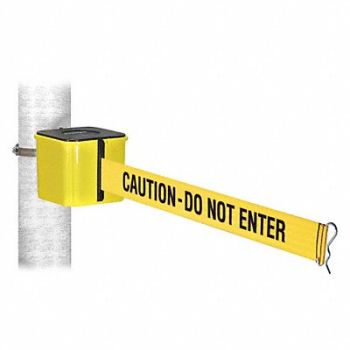 RETRACTA-BELT Warehouse Barrier 15ft CAUTION DO NOT EN, 20YU73