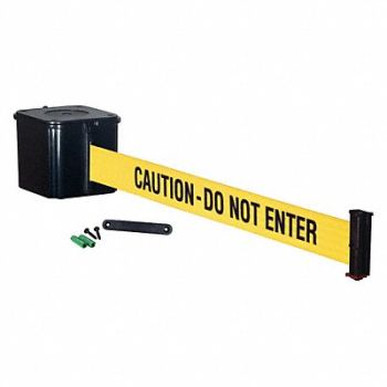 RETRACTA-BELT Wall Barrier 15ft -CAUTION DO NOT ENTER, 20YU87