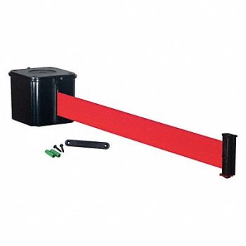 RETRACTA-BELT Wall Barrier 15ft Red Belt, 20YU88