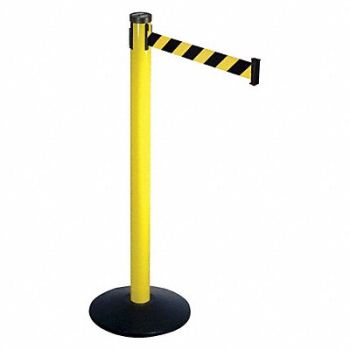 RETRACTA-BELT Barrier Post with Belt 40 in H Sloped, 20YU42