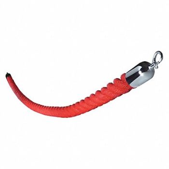 VISIONTRON Barrier Rope 1-1/2 In x 6 ft Red, 20YU94