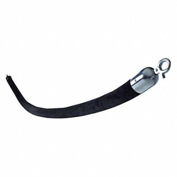 VISIONTRON Barrier Rope 1-1/2 In x 6 ft Black, 20YV09