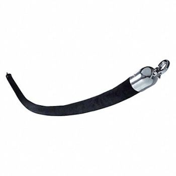 VISIONTRON Barrier Rope 1-1/2 In x 6 ft Black, 20YV13