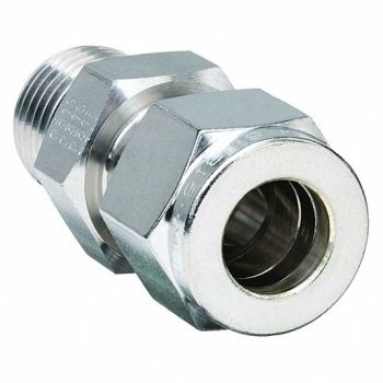 PARKER Straight Connector SS A-LOKxSAE 1/4In, 20YY20