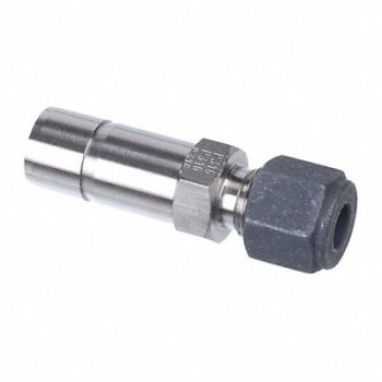 PARKER Bulkhead Adapter SS A-LOKxM 1/4In, 20YY37