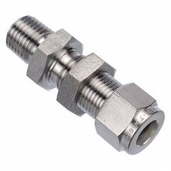 PARKER Bulkhead Connect SS A-LOKxM 3/8Inx1/4In, 20YY66
