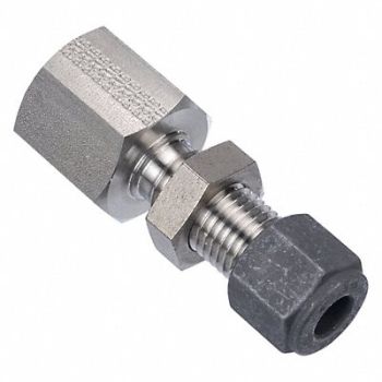 PARKER Bulkhead Connector SS CPIxF 3/8Inx1/4In, 20YZ61