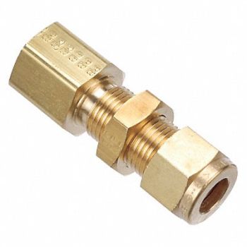 PARKER Bulkhead Connect Brass CPIxF 3/8Inx1/4In, 20YZ60