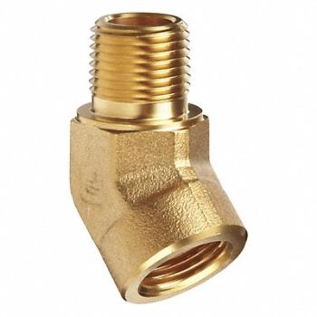 PARKER 45 Street Elbow Brass 1/4 in NPT, 20YZ93