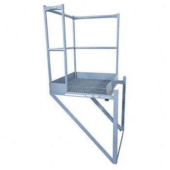 COTTERMAN Right Entry Stndoff Lndng Pltfrm 32x36in, 20Z509