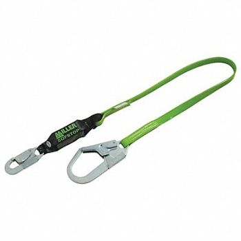 HONEYWELL MILLER Shock-Absorbing Lanyard Green, 20ZP33