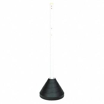 RUBBERFORM Sign Base with Post Rubber/Plastic, 20ZT29
