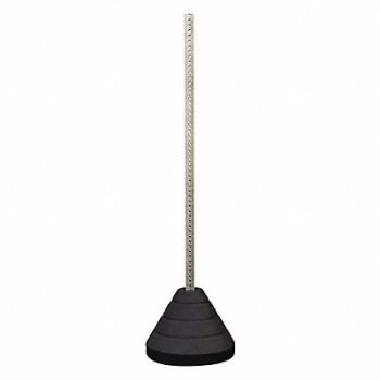 RUBBERFORM Sign Base with Post Rubber/Plastic, 20ZT34