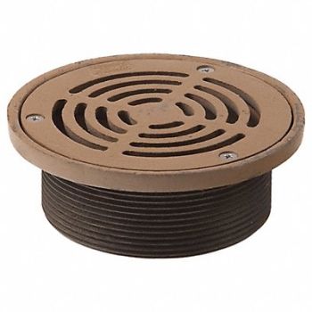 SMITH LIGHT COMMERCIAL Floor Drain Strainer 4In NPSM 5.75In Dia, 11U246