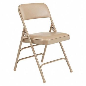 NATIONAL PUBLIC SEATING Vinyl Triple Brace Double Hinge Fol PK4, 210DE0