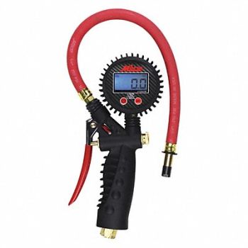 MILTON Inflator Gauge Digital Straight Chuck, 210R25