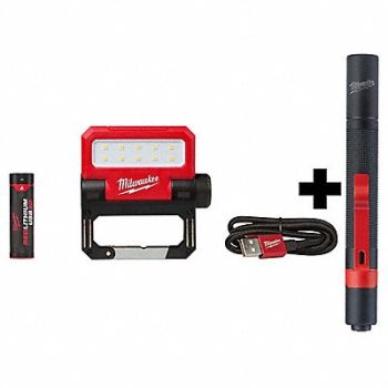 MILWAUKEE USB Pivoting Flood Light + Penlight, 386GZ8