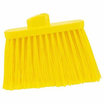 CARLISLE Med-Duty Angle Broom Head 12 Ylw PK12, 211R77