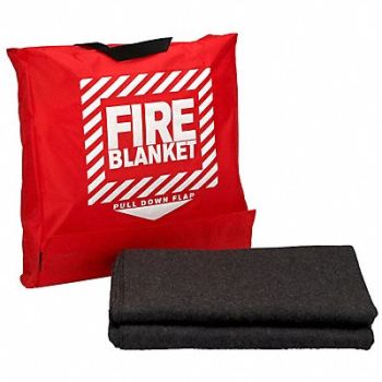 FIRST AID ONLY Fire Blanket 5.2 ft W 6.7 ft L Gray, 39P028