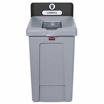RUBBERMAID COMMERCIAL PRODUCTS Recycle Station Color Black 40.12 H, 799VC4