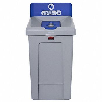RUBBERMAID COMMERCIAL PRODUCTS Recycle Station Color Blue 40.12 H, 799VC5