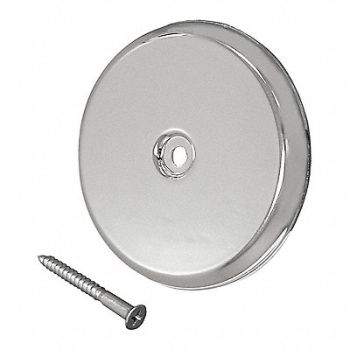 JONES STEPHENS Cleanout Cover Plate Chrome Flat 5-1/4, 217N05