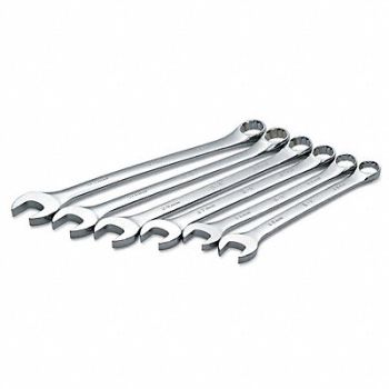 SK PROFESSIONAL TOOLS Combo Wrench St Steel Chrome Stnrd Ofst, 21A266