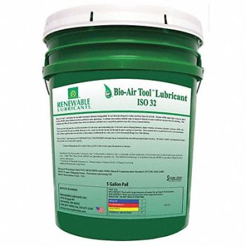 RENEWABLE LUBRICANTS Air Tool Lubricant Synthetic Base 5 gal., 21A502